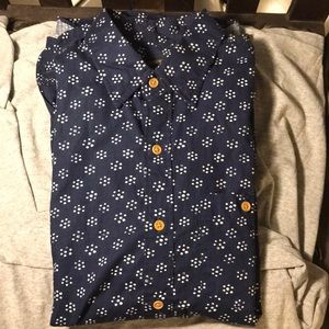 J Crew. Men’s small indigo dyed shirt